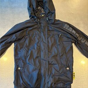 Harajuku Lovers Black Bomber Rain Jacket size small